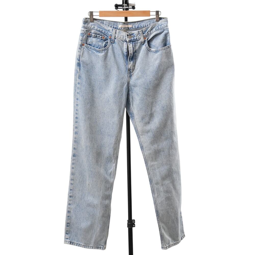 Levi's Low Pro Straight Jeans Women's 30 Blue Light Wash Cotton Denim Classic